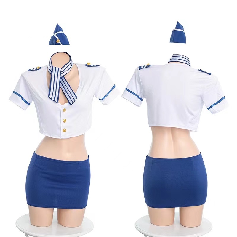Dames sexy stewardess uniform  - Garter Belt Set recensie en prijs
