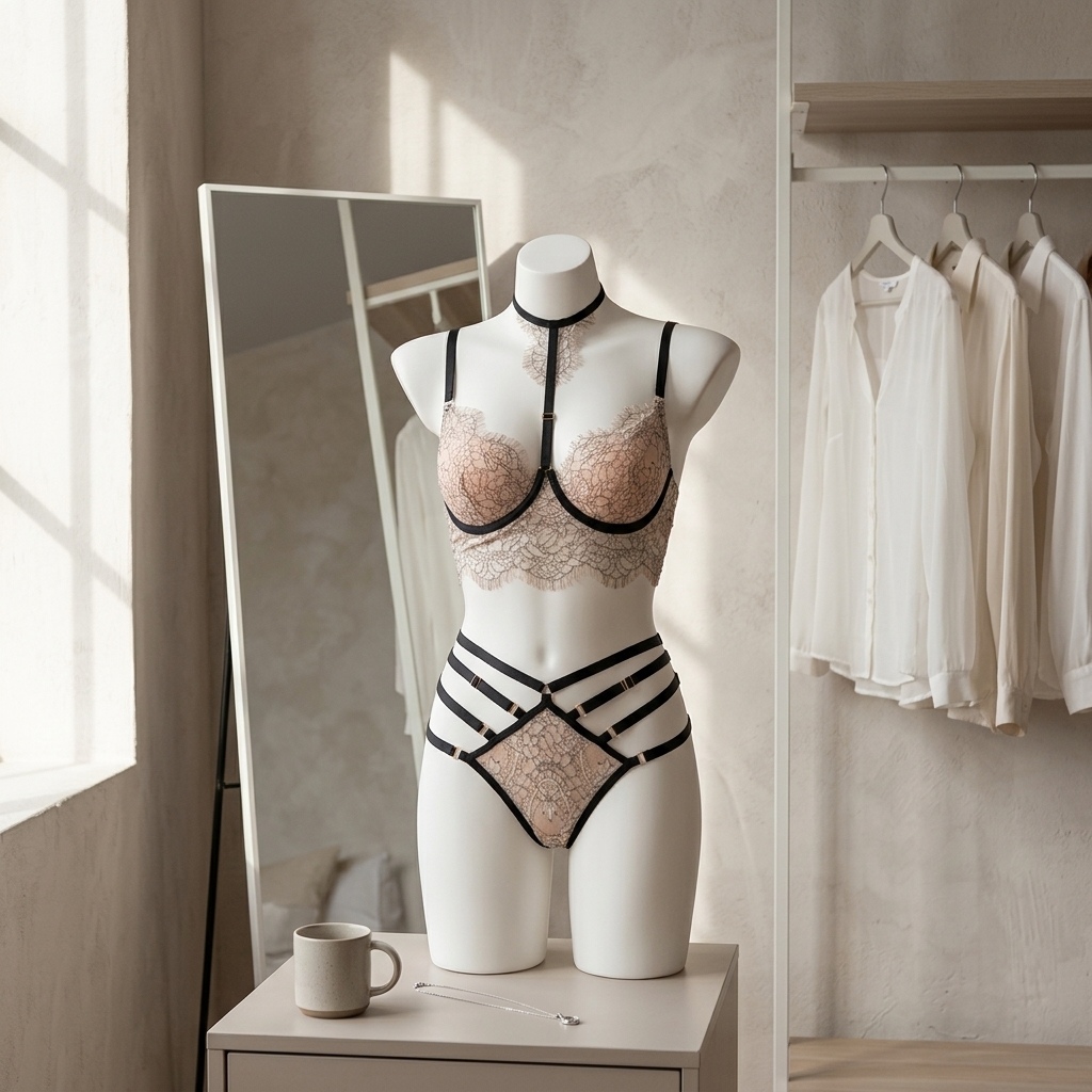 Zwarte, bloemenkant lingerie s - Garter Belt Set recensie en prijs